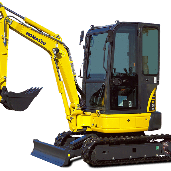 Komatsu PC26MR-3 (2013) – Mini Pelle 2,8T, 4132 Heures, 3 Godets Inclus